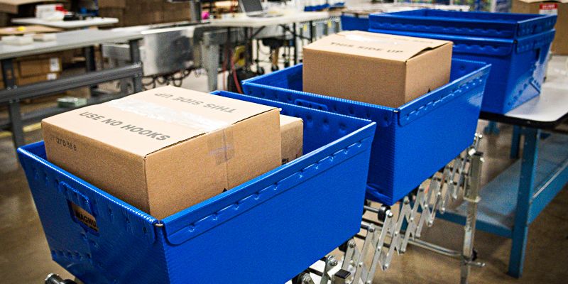 Corrugated Plastic Totes & Bins